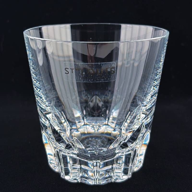 【美品・箱・リボン付き】SAINT-LOUIS サンルイ／キングスホールセット タンブラー4種／クリスタルグラス／クリア
