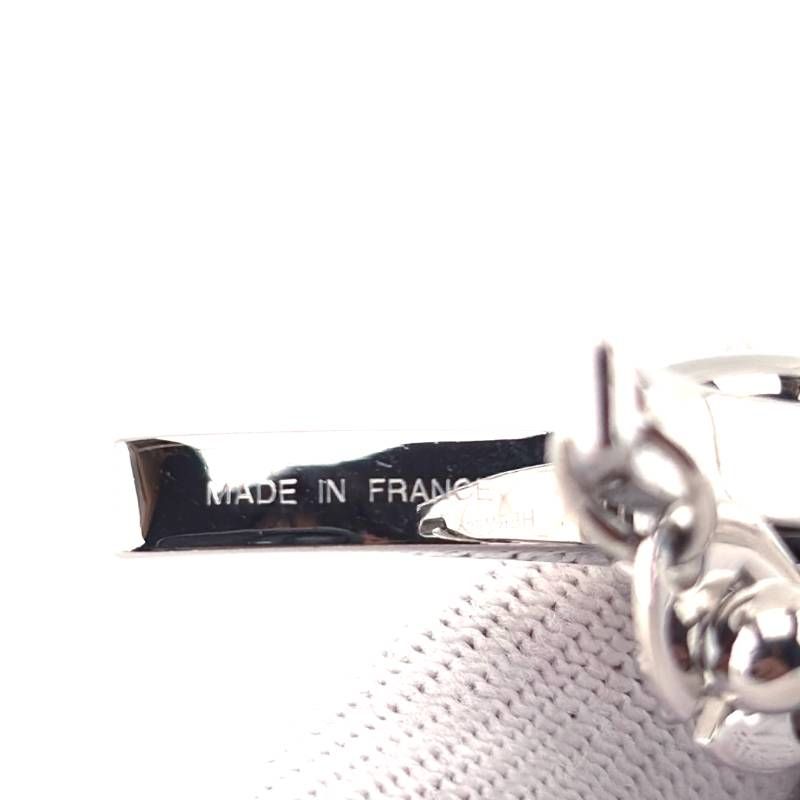 【美品・保管袋付き】HERMES エルメス／フィルー グローブホルダー／メタル／シルバー