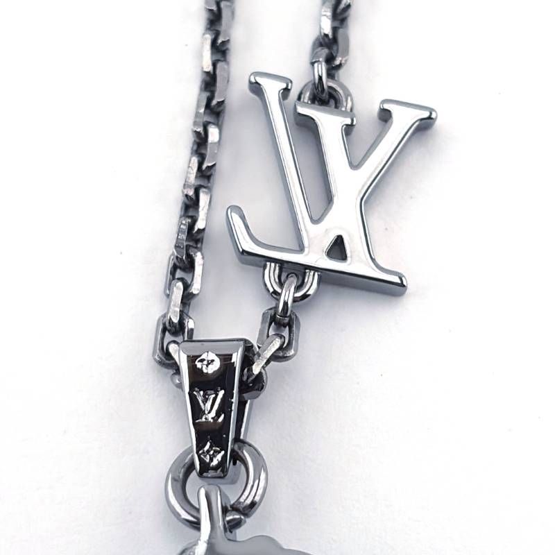 【希少・美品・ケース・保管袋付き】LOUIS VUITTON ルイヴィトン／YK 草間彌生 パンプキン メタル ネックレス M01139／メタル／シルバー・グリーンブルー・イエロー