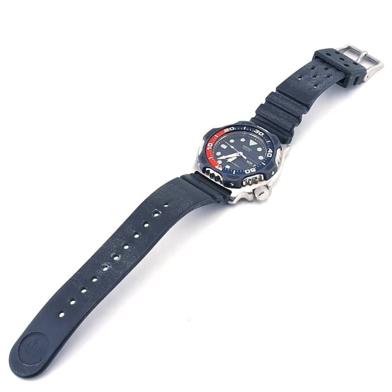 SEIKO セイコー／ダイバーズ スターフィッシュ ペプシベゼル 7N36-6A0A／クォーツ／ステンレス・ラバー／シルバー・ブラック