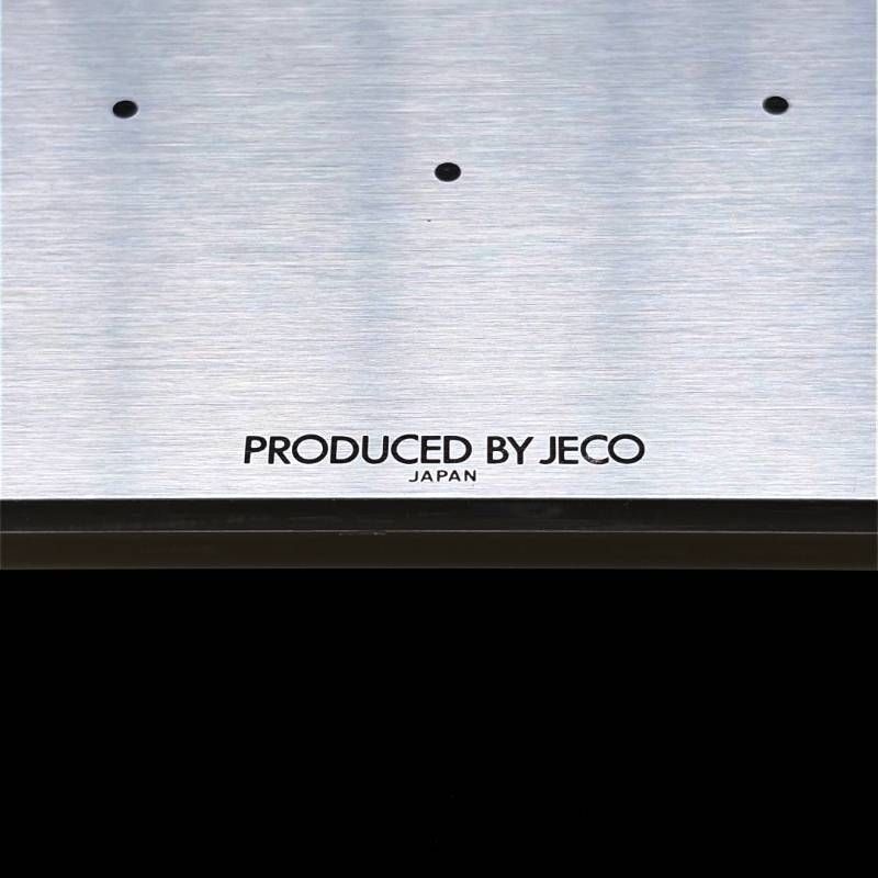 【希少・ヴィンテージ】JECO ジェコー・杉井デザイン事務所 杉井清二／COSMOS コスモス 17027 アクションクロック／クォーツ／ステンレス・アクリル／シルバー・クリア