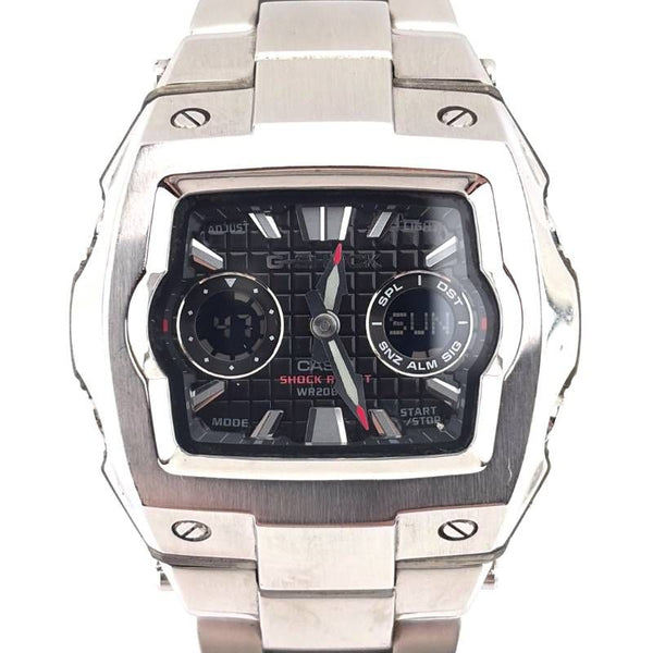 【美品】CASIO カシオ／G-SHOCK G-011D-1AJF／クォーツ／ステンレス／シルバー・ブラック