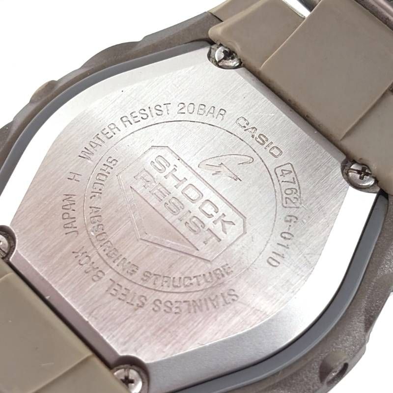 【美品】CASIO カシオ／G-SHOCK G-011D-1AJF／クォーツ／ステンレス／シルバー・ブラック