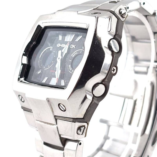 【美品】CASIO カシオ／G-SHOCK G-011D-1AJF／クォーツ／ステンレス／シルバー・ブラック