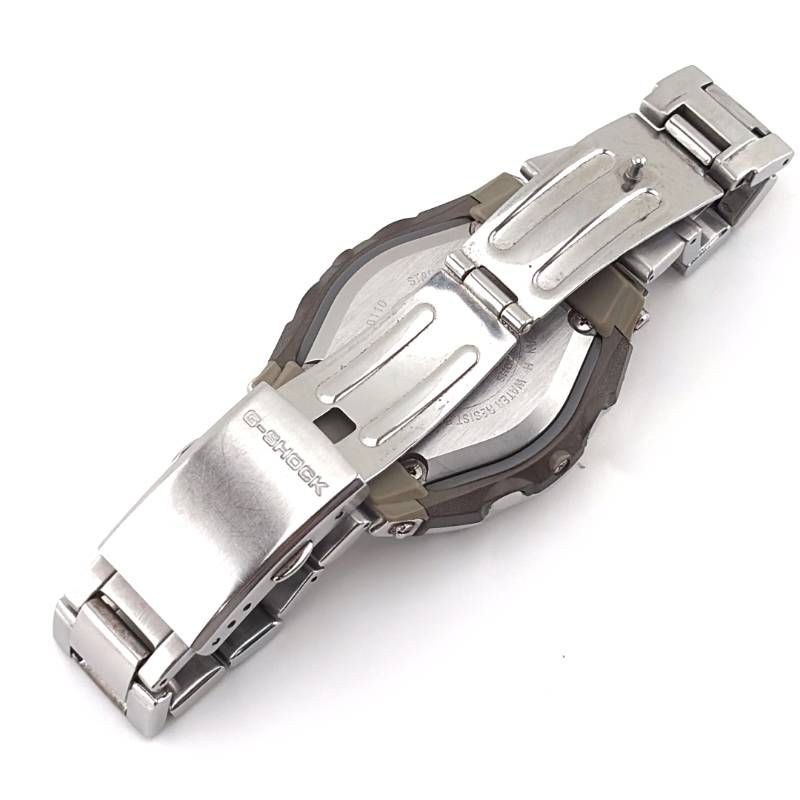 【美品】CASIO カシオ／G-SHOCK G-011D-1AJF／クォーツ／ステンレス／シルバー・ブラック
