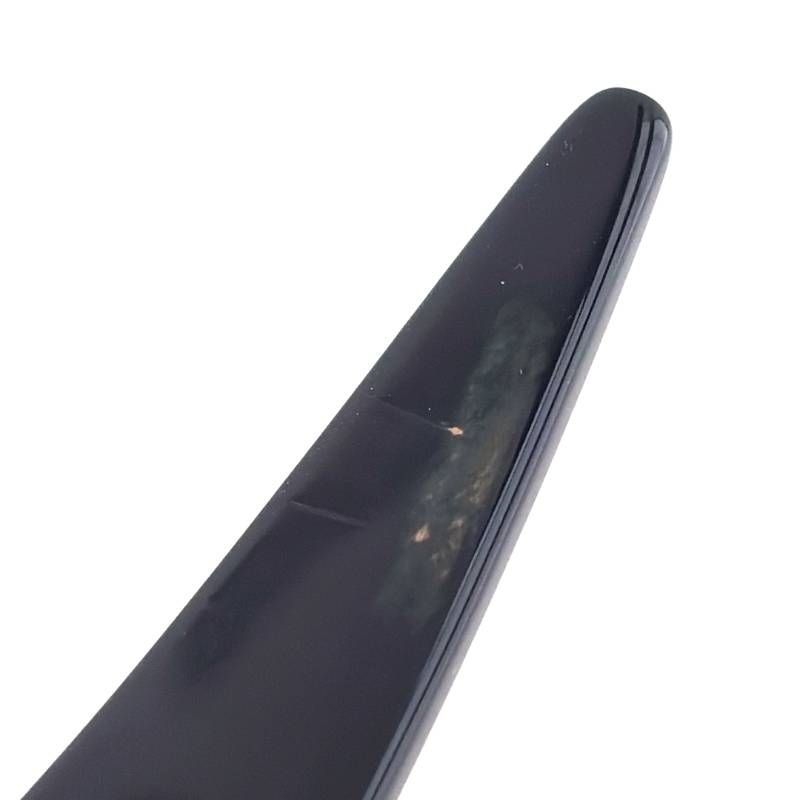 【美品】ALEXANDRE DE PARIS アレクサンドルドゥパリ／アシンメトリーデザイ スワロフスキークリスタル カチューシャ／アセテート・スワロフスキークリスタル／ブラック