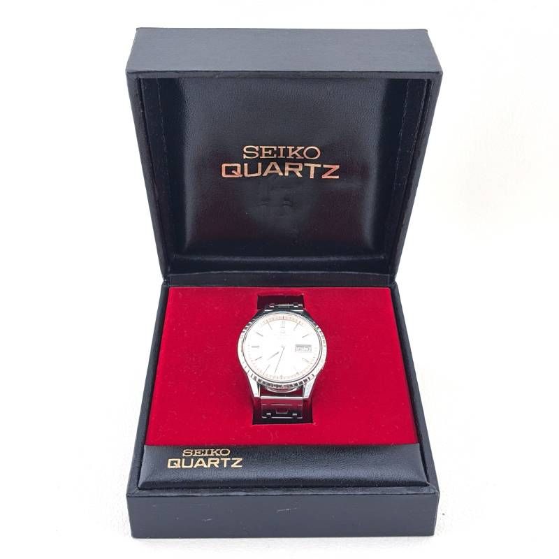 【ヴィンテージ・ケース付き】SEIKO セイコー／セイコー 5 スポーツマチック デラックス フルーテッドベゼル 7619-7050／自動巻き／ステンレス／シルバー