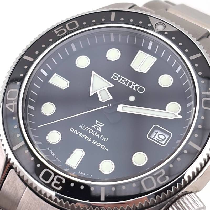 【美品】SEIKO セイコー／プロスペックス メカニカル ダイバースキューバ SBDC061 6R15-04G0／自動巻き／ステンレス／シルバー・ブラック