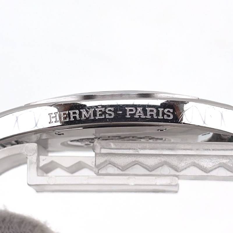 【美品・ベルト交換】HERMES エルメス／エスパス デジアナ ES1.710／クォーツ／ステンレス／シルバー・ブラック