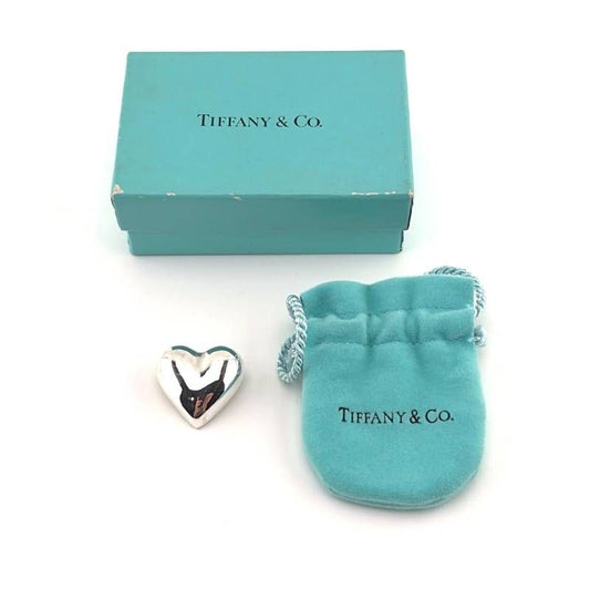 【ヴィンテージ・美品・箱・保管袋付き】TIFFANY & CO. ティファニー／ハートモチーフ ブローチ／SV925／シルバー