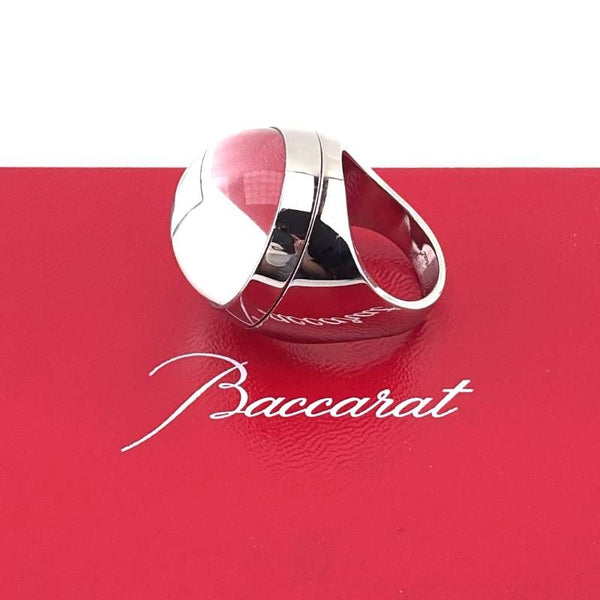 【希少・美品・箱付き】BACCARAT バカラ／ビー・イン・ラブコレクション ロケット リング／約15号／SV925・クリスタルグラス／シルバー・クリア／BC689