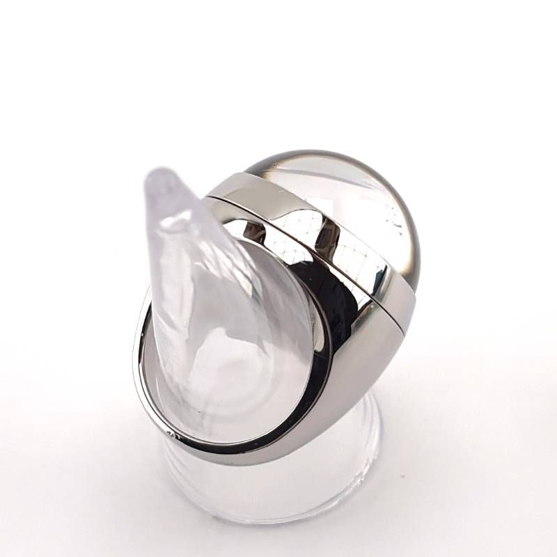 【希少・美品・箱付き】BACCARAT バカラ／ビー・イン・ラブコレクション ロケット リング／約15号／SV925・クリスタルグラス／シルバー・クリア／BC689