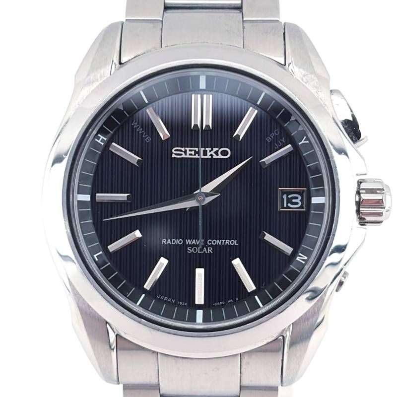 【美品・箱・ケース・取説・コマ・紙類付き】SEIKO セイコー／ブライツ SAGZ04 7B24-0AE0／ソーラークォーツ／ステンレス／シルバー・ブラック