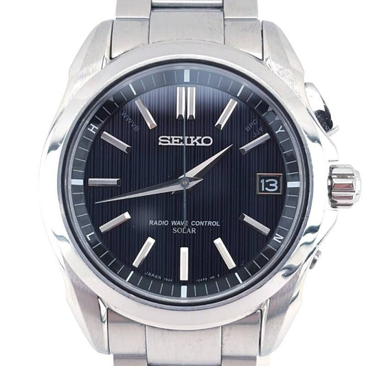 【美品・箱・ケース・取説・コマ・紙類付き】SEIKO セイコー／ブライツ SAGZ04 7B24-0AE0／ソーラークォーツ／ステンレス／シルバー・ブラック