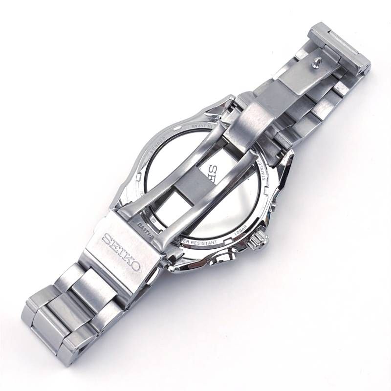 【美品・箱・ケース・取説・コマ・紙類付き】SEIKO セイコー／ブライツ SAGZ04 7B24-0AE0／ソーラークォーツ／ステンレス／シルバー・ブラック
