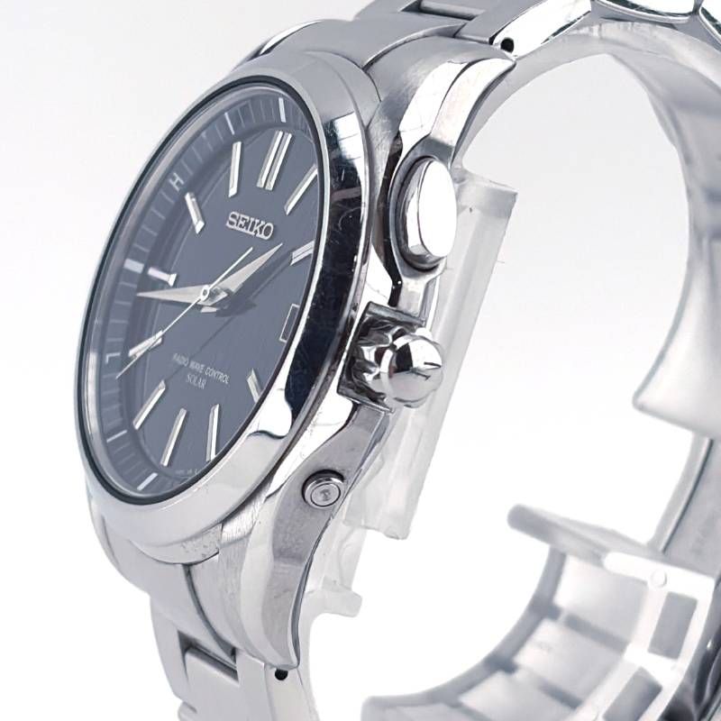 【美品・箱・ケース・取説・コマ・紙類付き】SEIKO セイコー／ブライツ SAGZ04 7B24-0AE0／ソーラークォーツ／ステンレス／シルバー・ブラック
