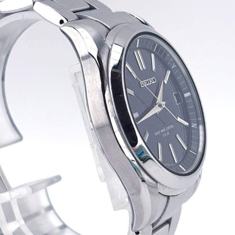 【美品・箱・ケース・取説・コマ・紙類付き】SEIKO セイコー／ブライツ SAGZ04 7B24-0AE0／ソーラークォーツ／ステンレス／シルバー・ブラック