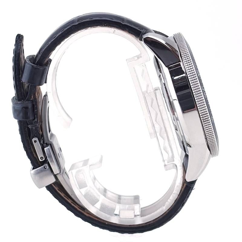 【美品】SEIKO セイコー／プロスペックス スカイプロフェッショナル クロノグラフ SSC013P1 V172-0AC0／ソーラークォーツ／ステンレス・レザー／シルバー・ブラック・ホワイト