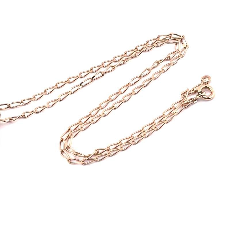 【美品】LALIQUE ラリック／ハートモチーフ ネックレス／クリスタルグラス・GP／レッド・ゴールド