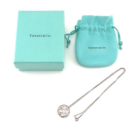 【美品・箱・保管袋付き】TIFFANY & CO. ティファニー／パロマピカソ マラケシュ ゼリージュ メダリオン ネックレス／直径／約2cm／SV925／シルバー