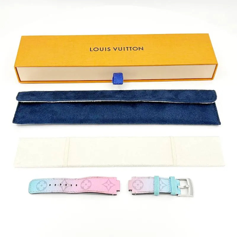 【ケース付】LOUIS VUITTON ルイヴィトン／タンブールホライゾン用 モノグラム カラーグラデーション R17930 替えベルト／レザー／マルチカラー