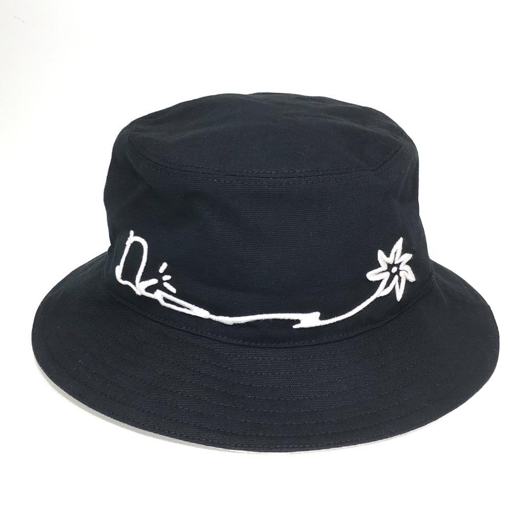 【美品】Dior homme ディオールオム／Cactus Jack カクタスジャック 22AW TS ハット 帽子／S／綿／ブラック