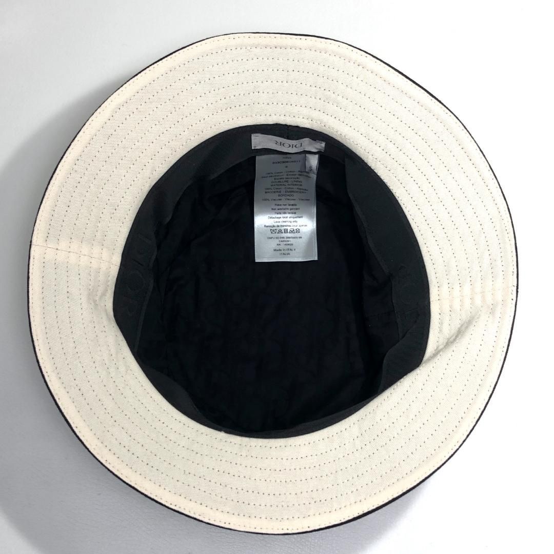【美品】Dior homme ディオールオム／Cactus Jack カクタスジャック 22AW TS ハット 帽子／S／綿／ブラック