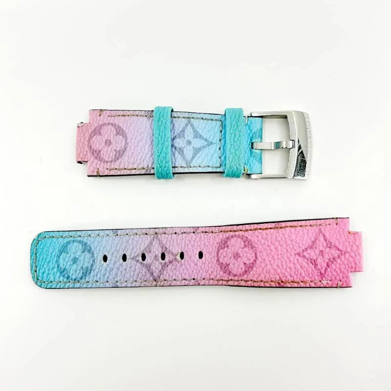 【ケース付】LOUIS VUITTON ルイヴィトン／タンブールホライゾン用 モノグラム カラーグラデーション R17930 替えベルト／レザー／マルチカラー