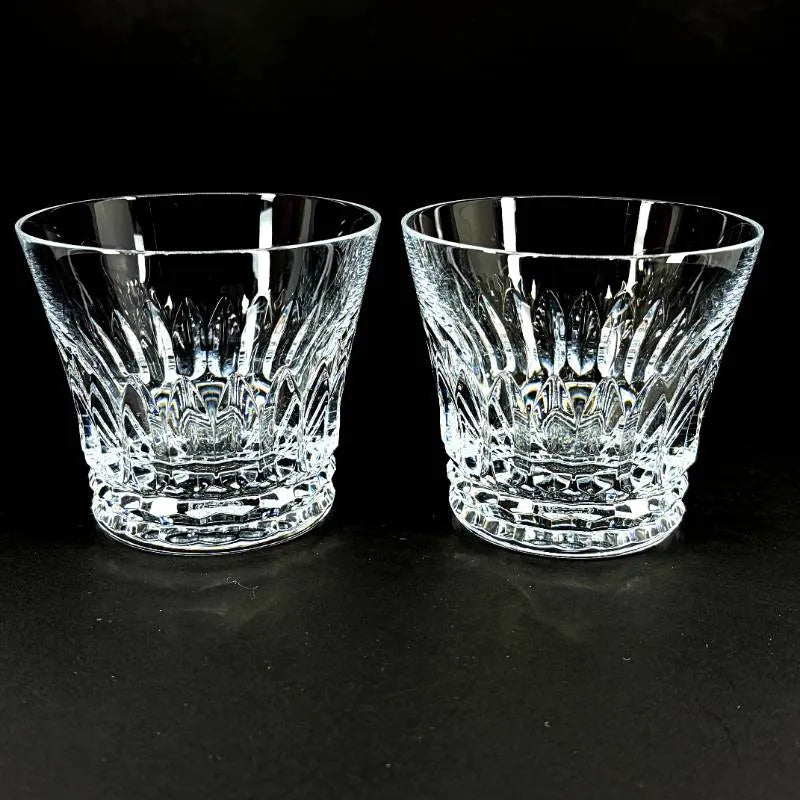 【美品・箱付き】Baccarat バカラ／ティアラ ペア タンブラー／クリスタルグラス／クリア／BC575