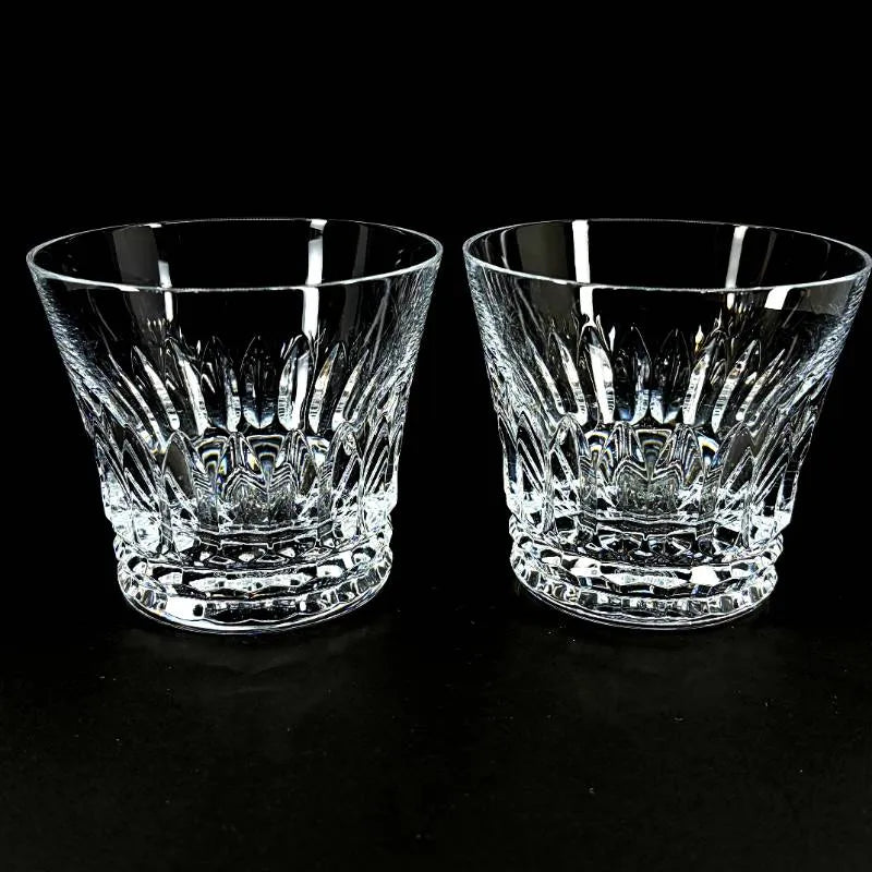 【美品・箱付き】Baccarat バカラ／ティアラ ペア タンブラー／クリスタルグラス／クリア／BC575