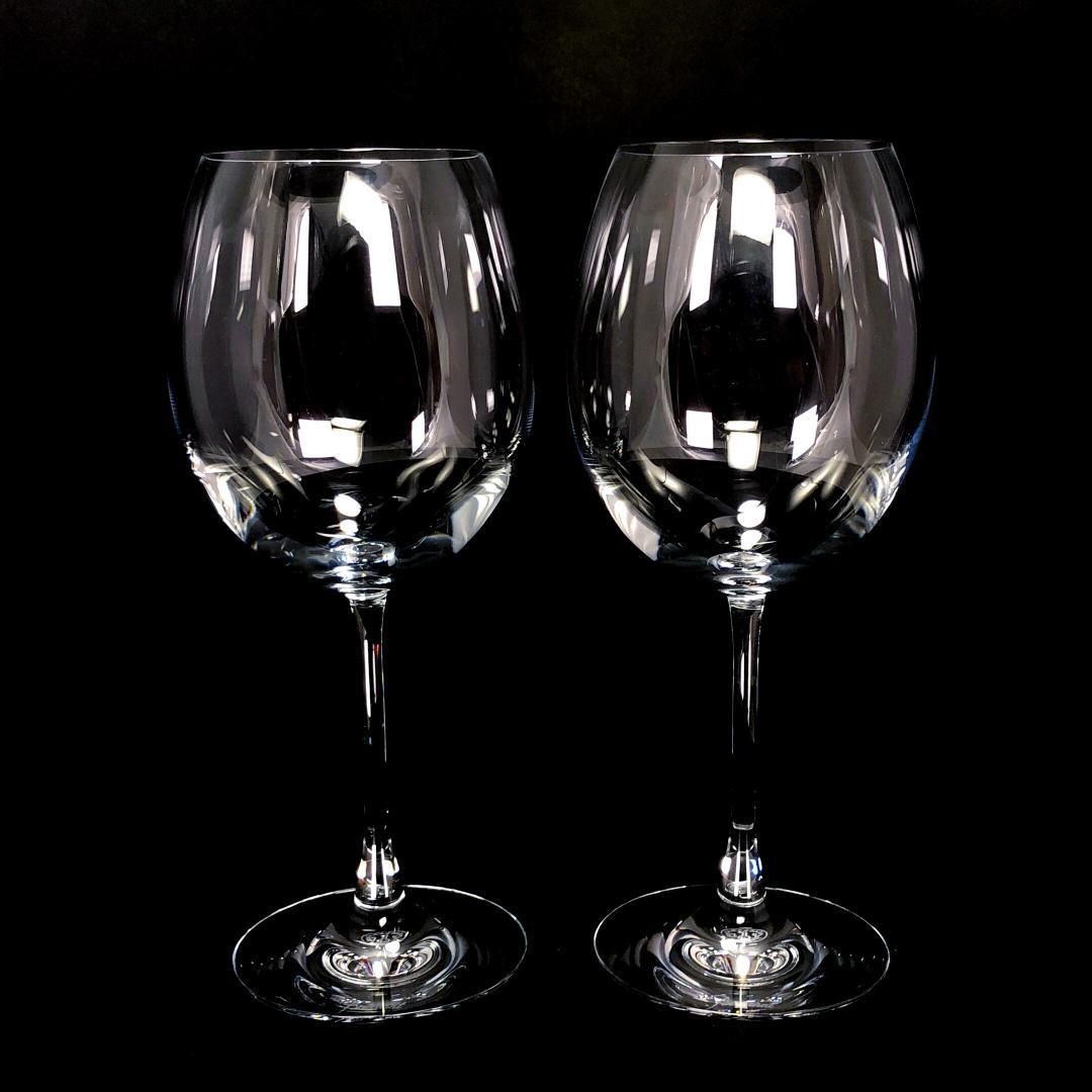 【美品・箱付き】Baccarat バカラ／デギュスタシオン グランボルドー ワイングラス 2客／クリスタルグラス／クリア／BC334