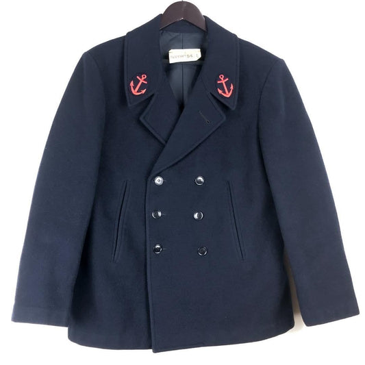 【ヴィンテージ】フランス軍／ピーコート ユーロミリタリー／M相当／ネイビー