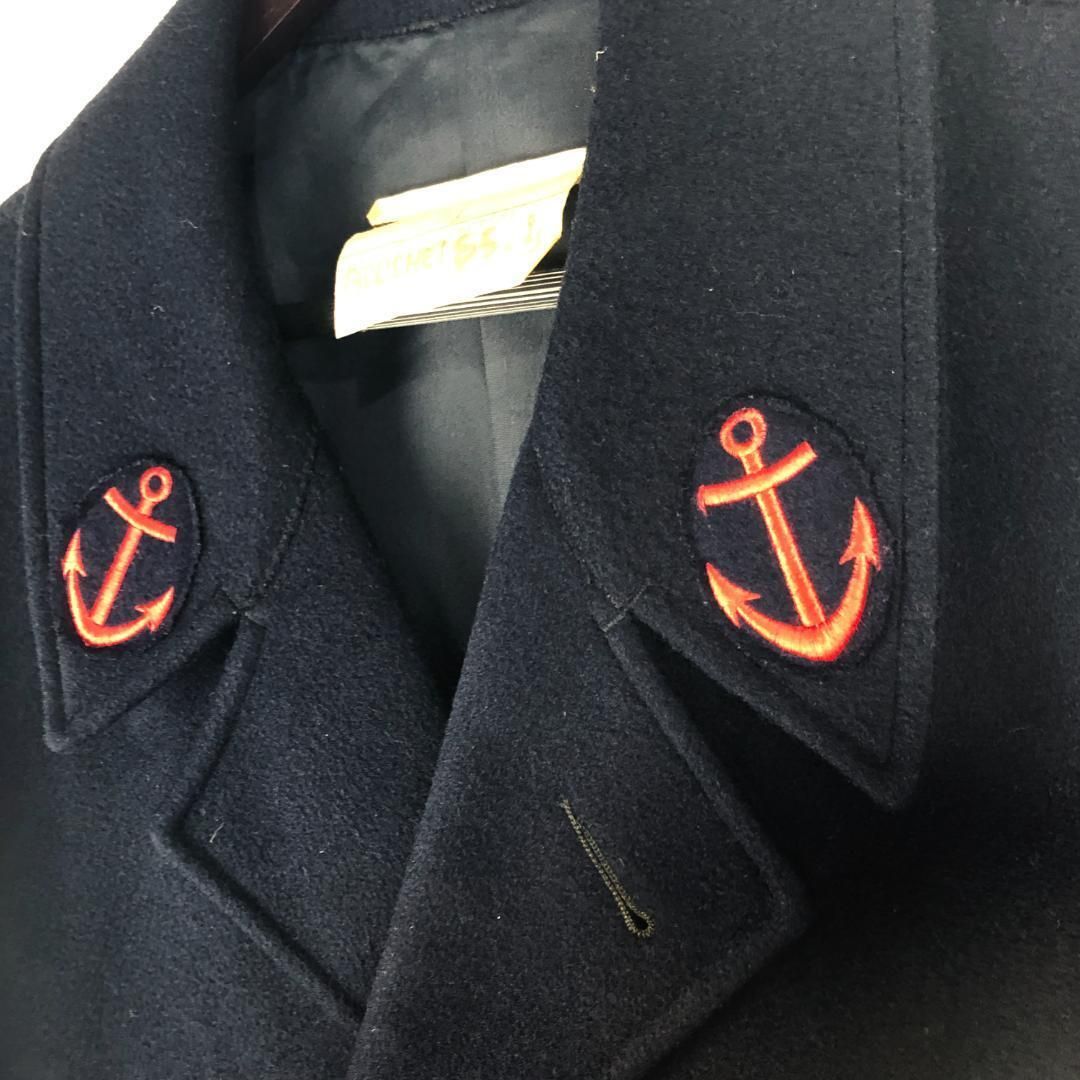 【ヴィンテージ】フランス軍／ピーコート ユーロミリタリー／M相当／ネイビー