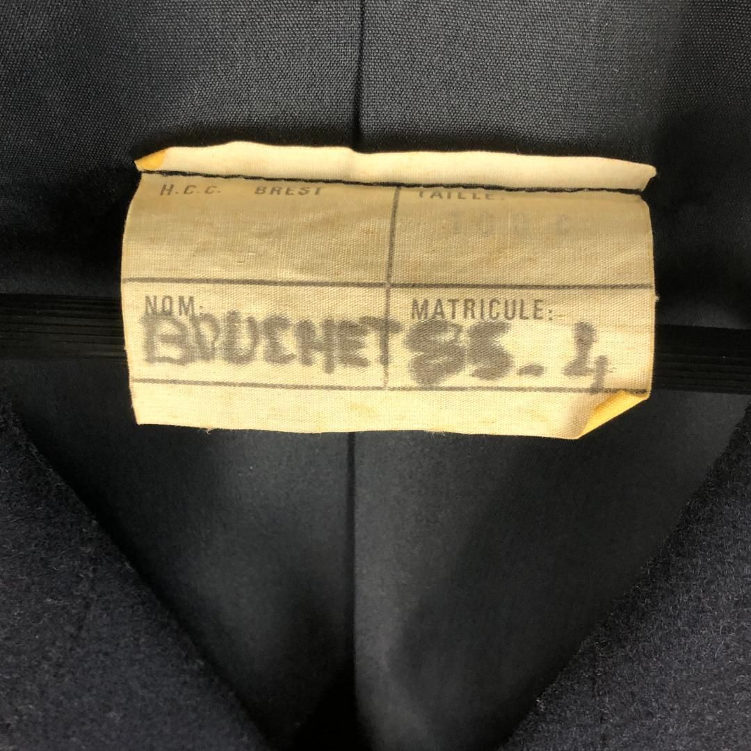 【ヴィンテージ】フランス軍／ピーコート ユーロミリタリー／M相当／ネイビー