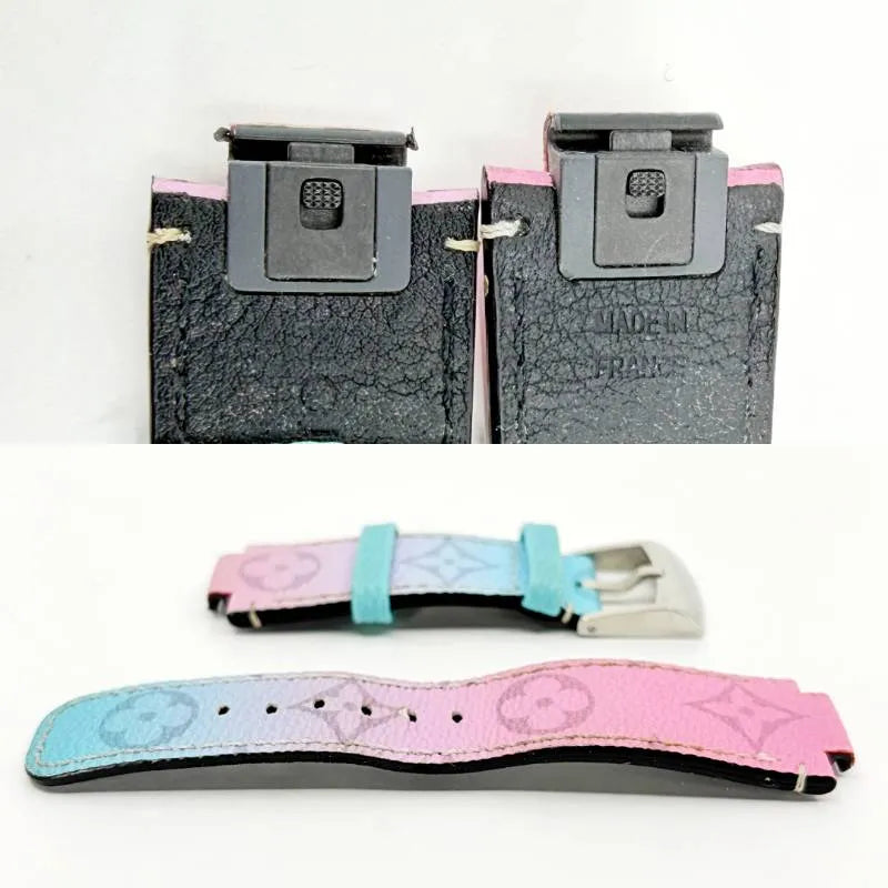 【ケース付】LOUIS VUITTON ルイヴィトン／タンブールホライゾン用 モノグラム カラーグラデーション R17930 替えベルト／レザー／マルチカラー