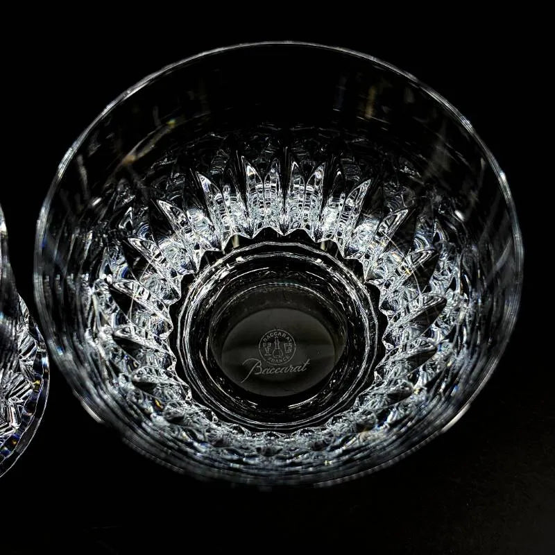 【美品・箱付き】Baccarat バカラ／ティアラ ペア タンブラー／クリスタルグラス／クリア／BC575