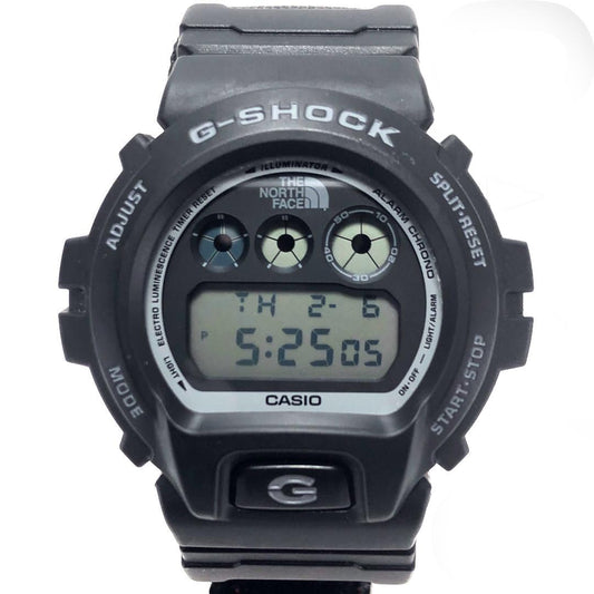 【美品・箱付】CASIO カシオ／G-SHOCK THE NORTH FACE Supreme コラボ DW-6900NS／クォーツ／樹脂／ブラック