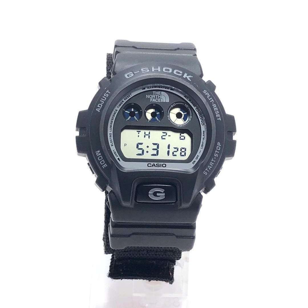 【美品・箱付】CASIO カシオ／G-SHOCK THE NORTH FACE Supreme コラボ DW-6900NS／クォーツ／樹脂／ブラック