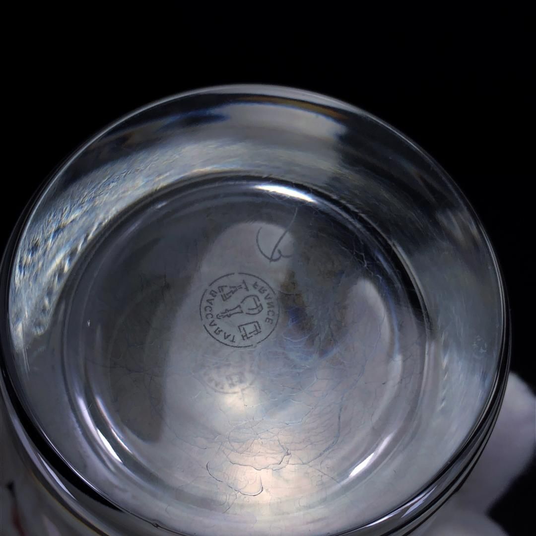 【美品・箱付き】Baccarat バカラ／バカラ村 紋章 パーフェクション タンブラー／クリスタルグラス／クリア／BC347