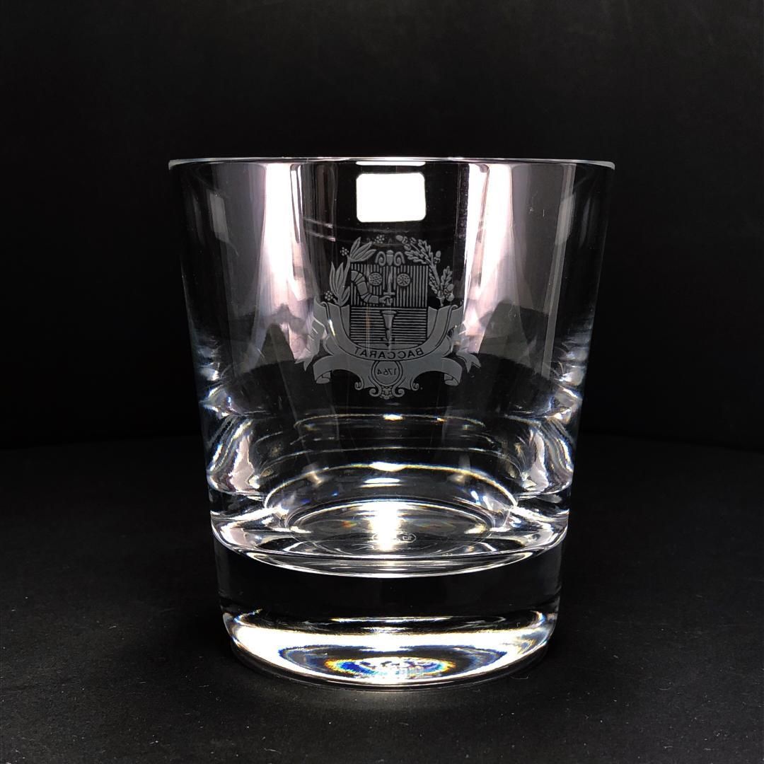 【美品・箱付き】Baccarat バカラ／バカラ村 紋章 パーフェクション タンブラー／クリスタルグラス／クリア／BC347