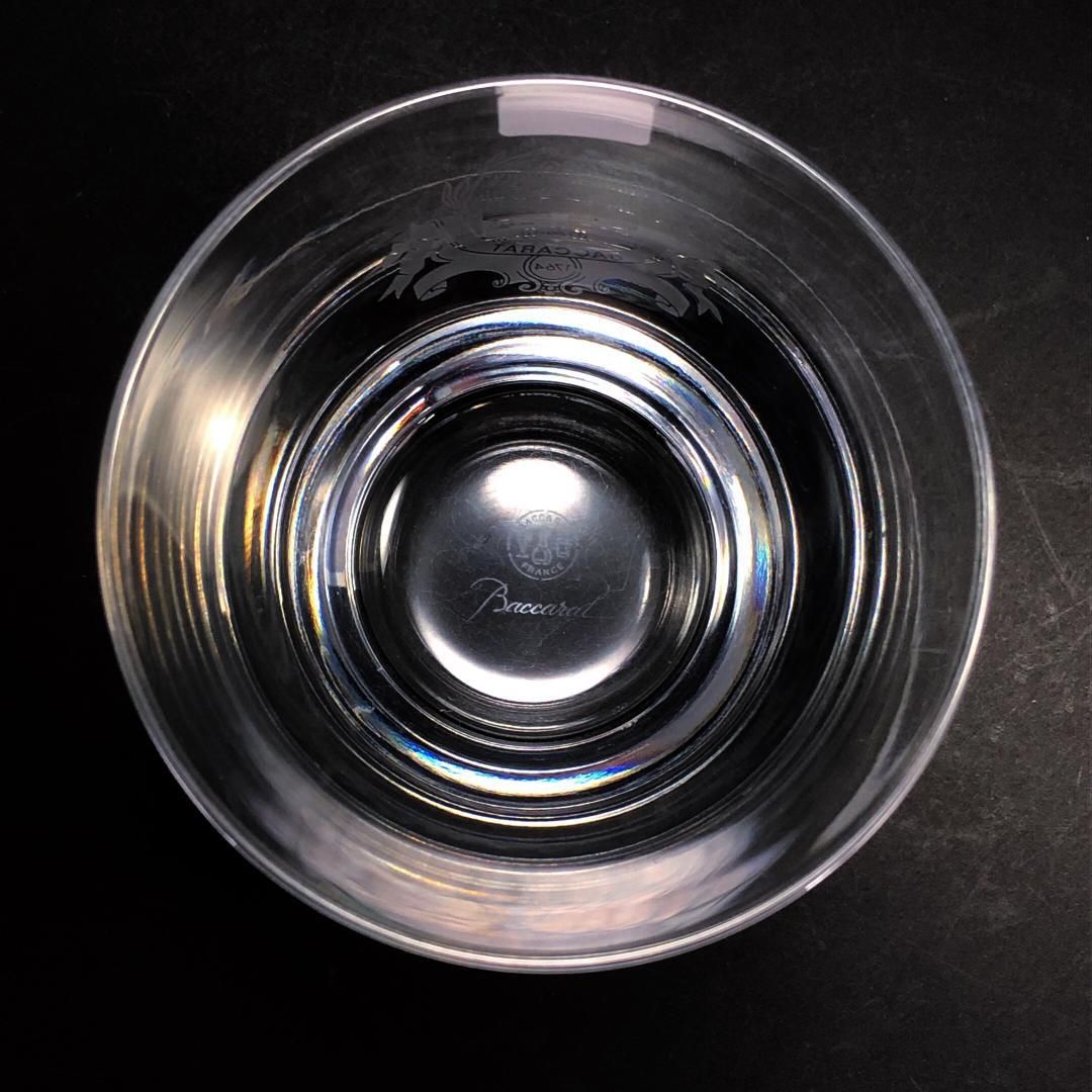 【美品・箱付き】Baccarat バカラ／バカラ村 紋章 パーフェクション タンブラー／クリスタルグラス／クリア／BC347