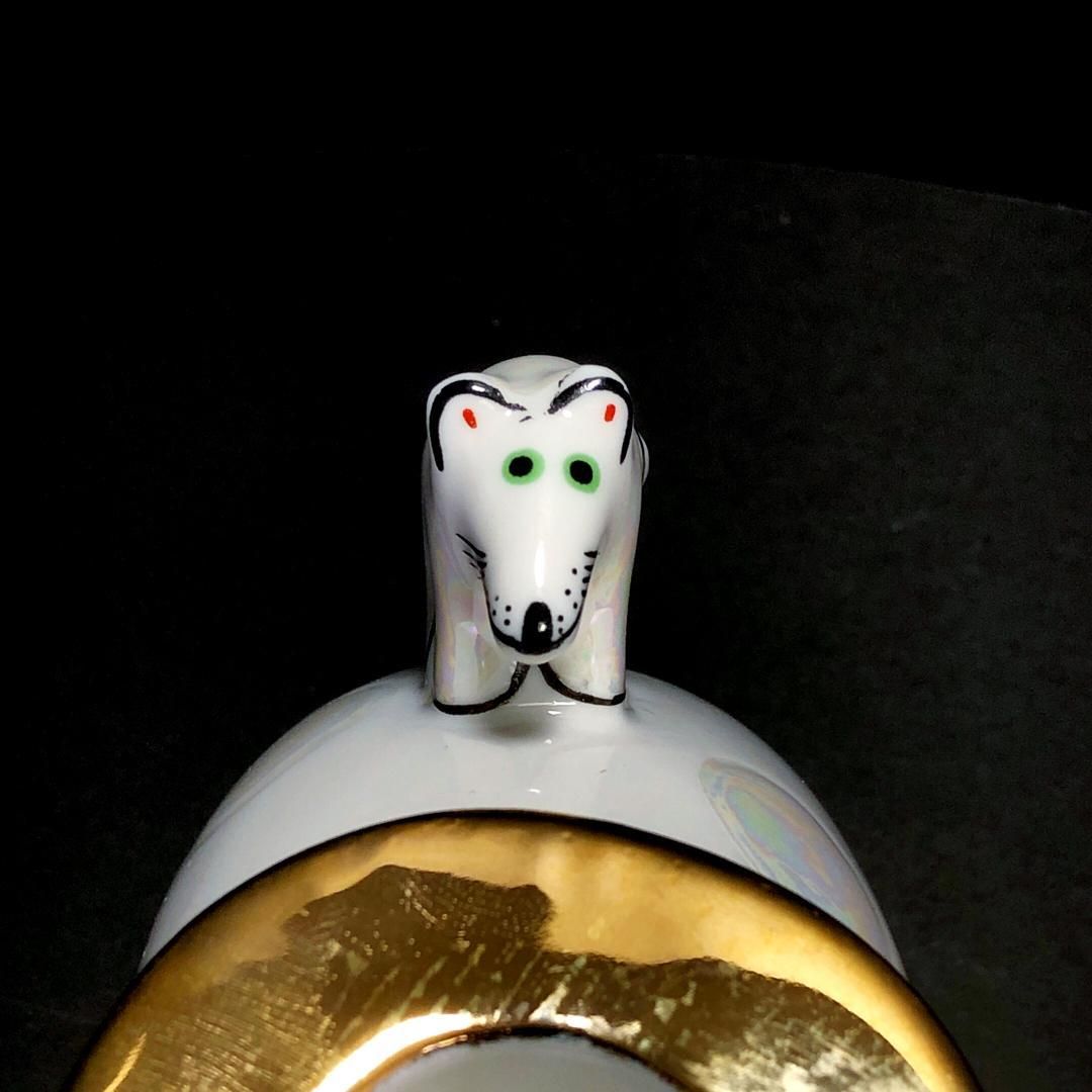 【美品】VILLEROY & BOCH ビレロイアンドボッホ／ベネディクト キャンドルホルダー／猫・ねずみ／陶器／マルチカラー