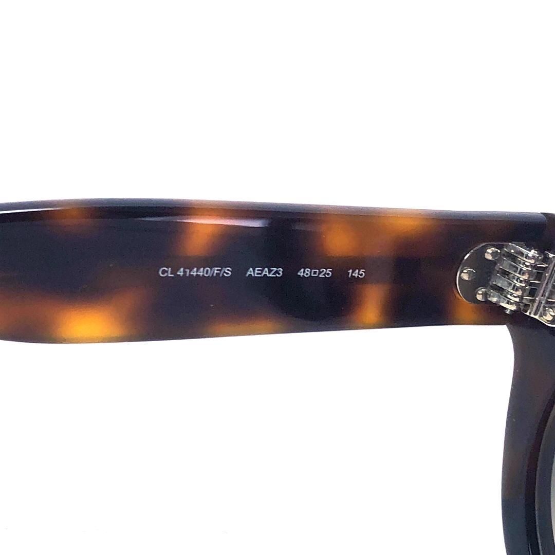 【ソフトケース付き】CELINE セリーヌ／サングラス 41440 F S／48□25 145／アセテート／ブラック・ブラウン