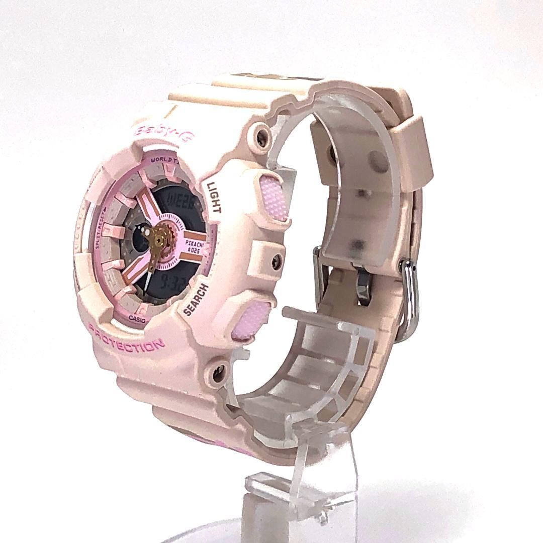 【美品】CASIO カシオ／Baby-G ピカチュウコラボ BA-110PKC-4AJR／クォーツ／POKEMON ポケモン／樹脂／ピンク