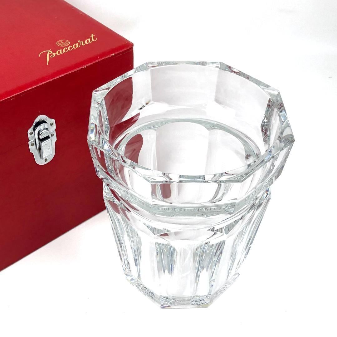 【大型・美品・ケース付き】Baccarat バカラ／シャンパン バケット／ムーランルージュ／クリスタルグラス／クリア