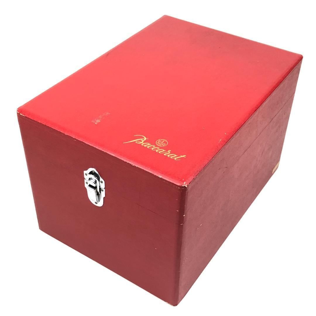 【大型・美品・ケース付き】Baccarat バカラ／シャンパン バケット／ムーランルージュ／クリスタルグラス／クリア