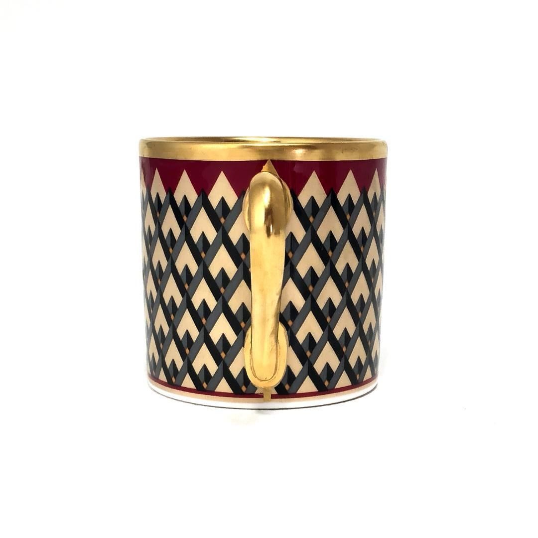 【希少・美品】Noritake ノリタケ／スタジオコレクション 金彩 カップ＆ソーサー／陶器／レッド ゴールド