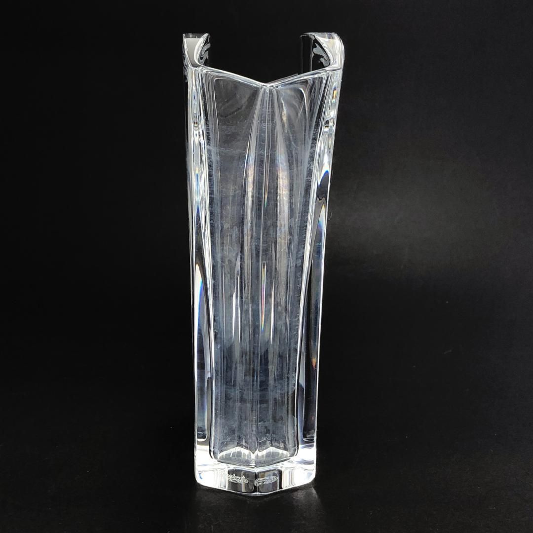 Baccarat  バカラ／ギンコ フラワーベース 花瓶／クリスタルグラス／クリア／BC259