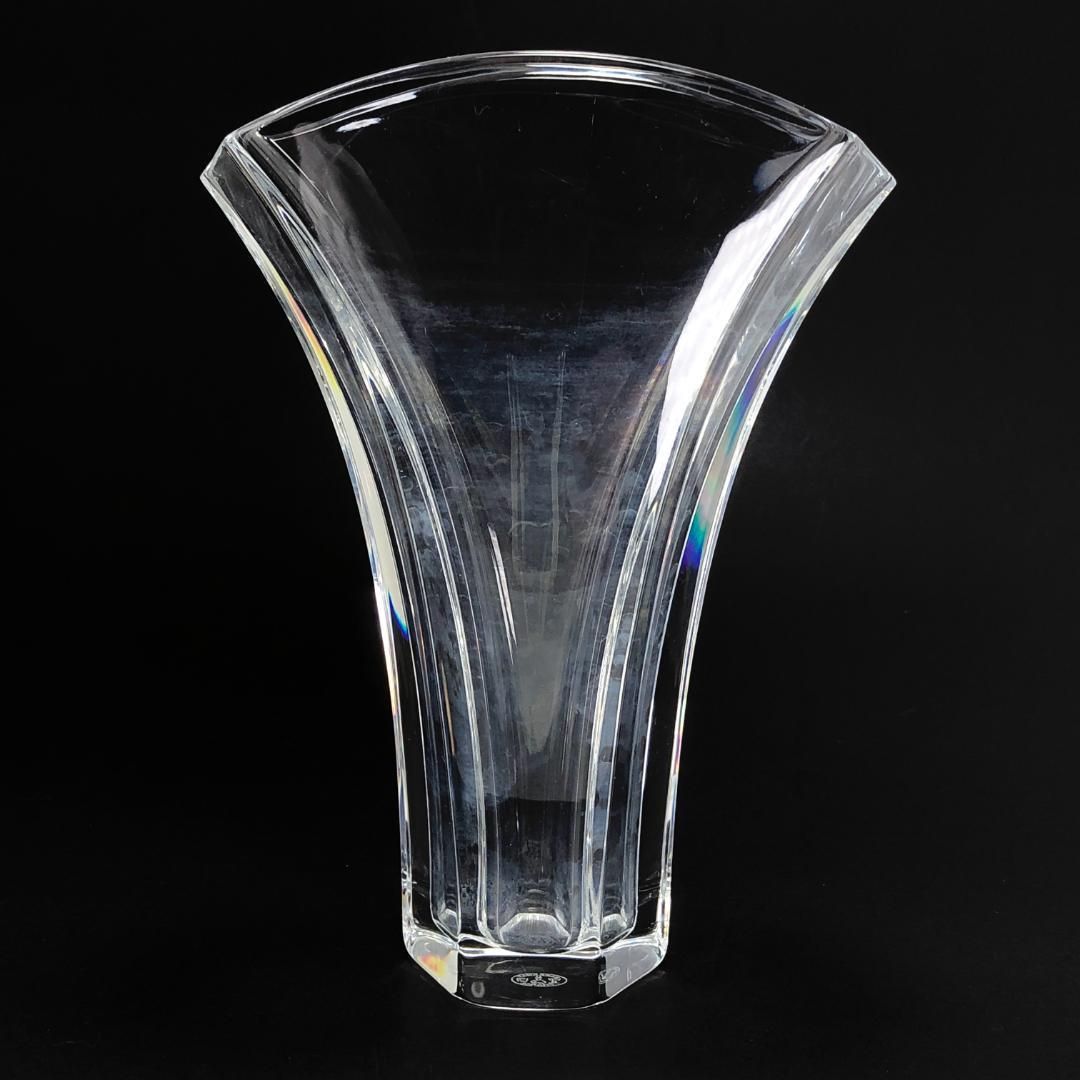 Baccarat  バカラ／ギンコ フラワーベース 花瓶／クリスタルグラス／クリア／BC259