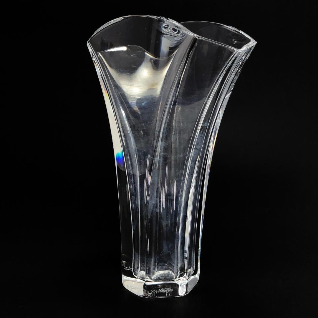 Baccarat  バカラ／ギンコ フラワーベース 花瓶／クリスタルグラス／クリア／BC259